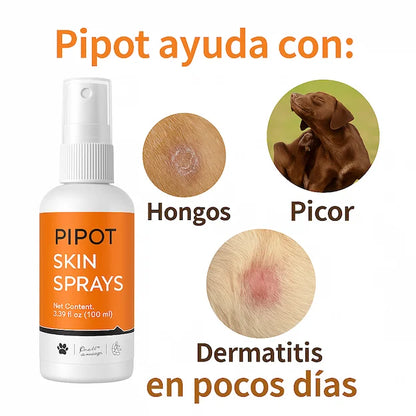 PIPOT™ Spray que elimina el hongo y la picazón de tu mascota en 3 días