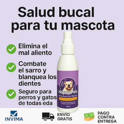 HappyPets™ Elimina el mal aliento y daños dentales de tu peludo